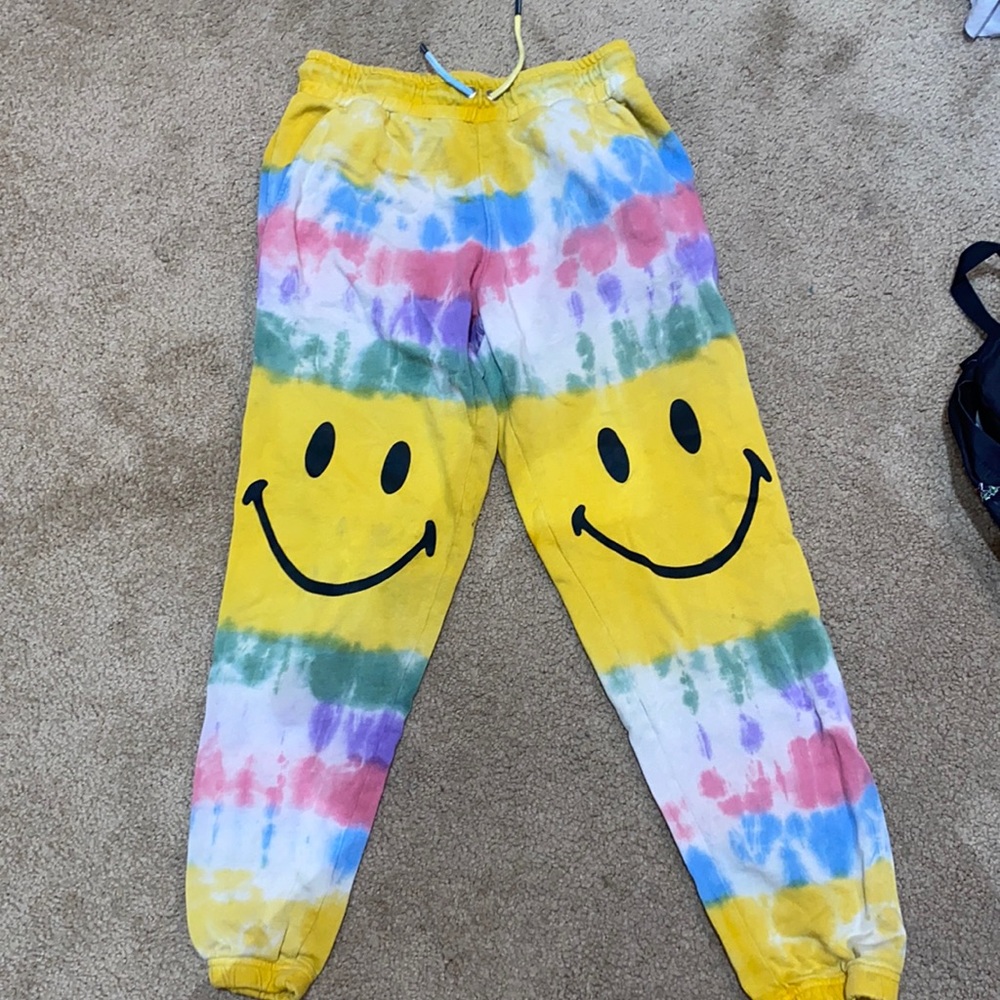 ChinaTown Market Tie Dye Smiley Sweatpants